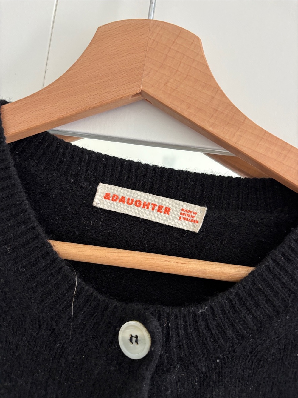 & Daughter Ada Cardigan Black Button-Front Knit - Picture 2 of 8